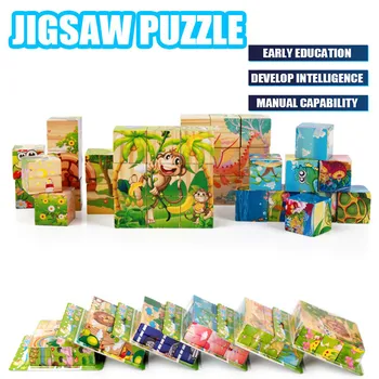 

Wooden Animal Puzzles for Toddlers 1 2 3 Years Old Boys Girls Educational Toy jigsaw picture puzzles Funny for adults kids games