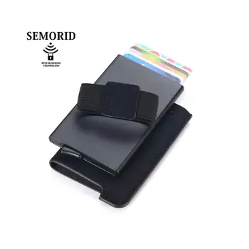 

SEMORID 2020 Multifunction Case Box Slim Mens Credit Card Holder Wallet Money Clip RFID Security Automatic Pop Up Wallet