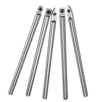 

5Pcs/Set Wood Turning Tool Chisel Changeable Tungsten Titanium Tip Lathe Tool Insert Cutter Woodworking Tool