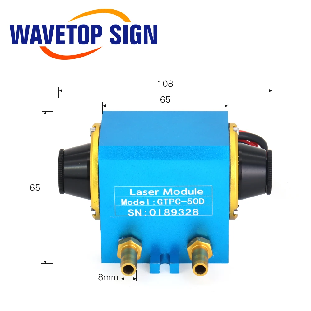 WaveTopSign GTPC 50D 50 Вт прямые YAG лазерный модуль Лазерная Диодная помпа неодим