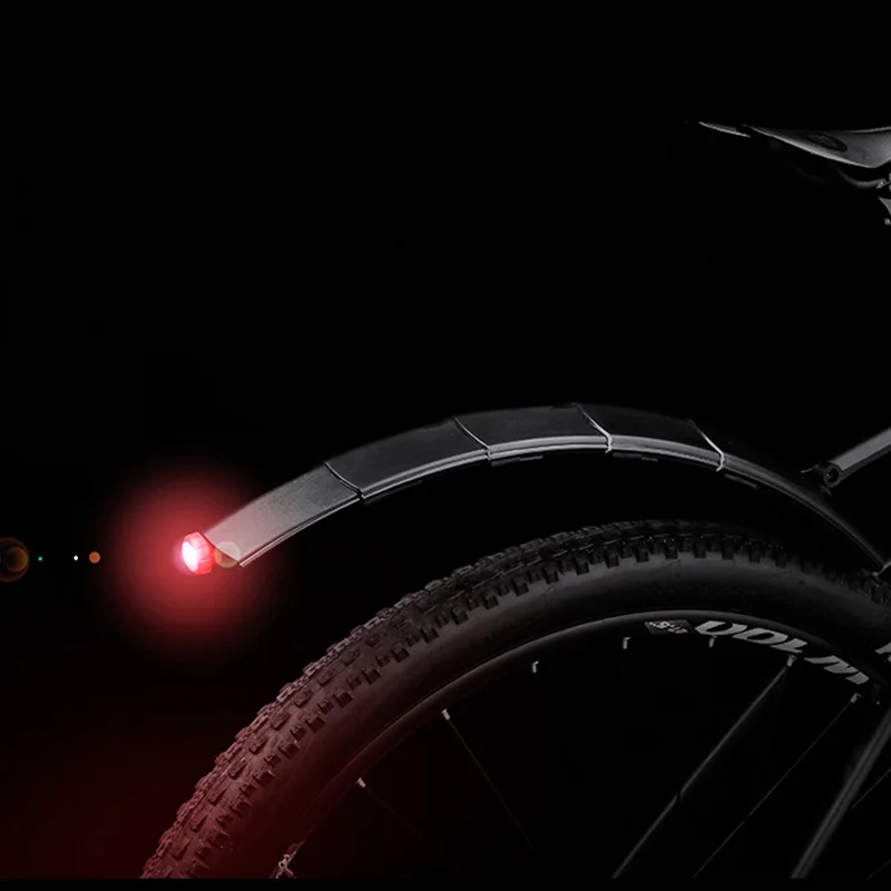 ROCKBROS телескопическое крыло для горного велосипеда складное регулируемое MTB Велосипедное крыло быстросъемное Велосипедное крыло с задним фонарем