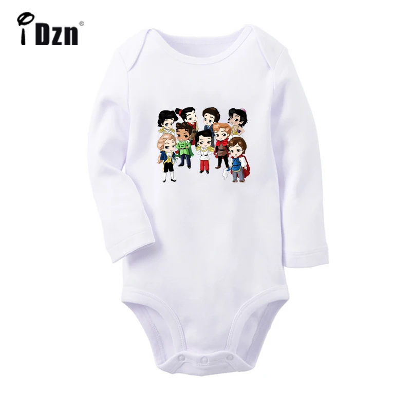 ifBabyW4033C Милый чудо-женщина, Диана, принц, Рождественский олень, боди для новорожденных, комбинезон с длинными рукавами для малышей, комбинезон, подарок - Цвет: ifBabyW4033C