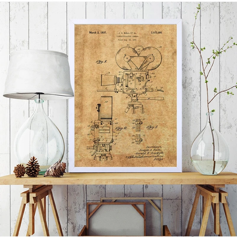 Camera Patent Poster Wall Art Prints