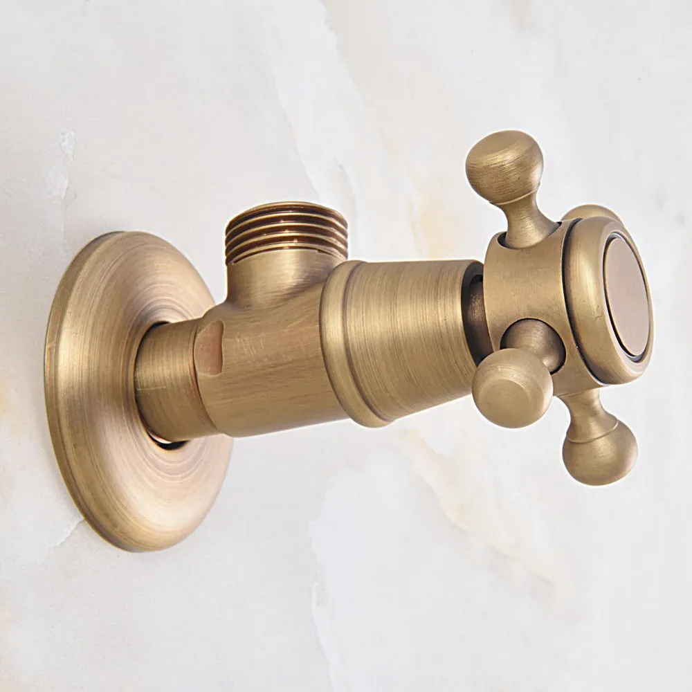 Gold Black Antique Brass Triangle Valve