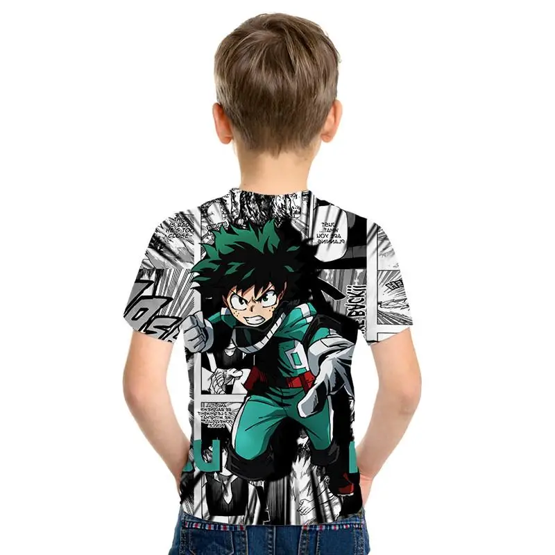 Крутой милый аниме patrn 3D impresin ropa para nios hombres/nias nios camiseta 3D calle moda nios camiseta