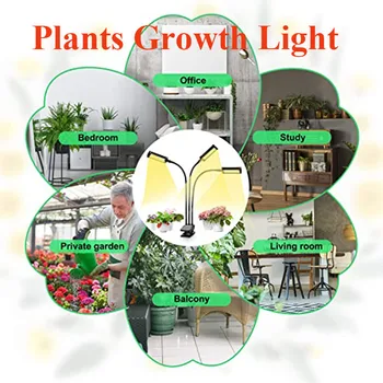 

LED Grow Light LED Plant Lights 3 Modes Timer 10 Brightness Lights For Flowers Grasses Growth Faster Plants Grow Lights USB tent