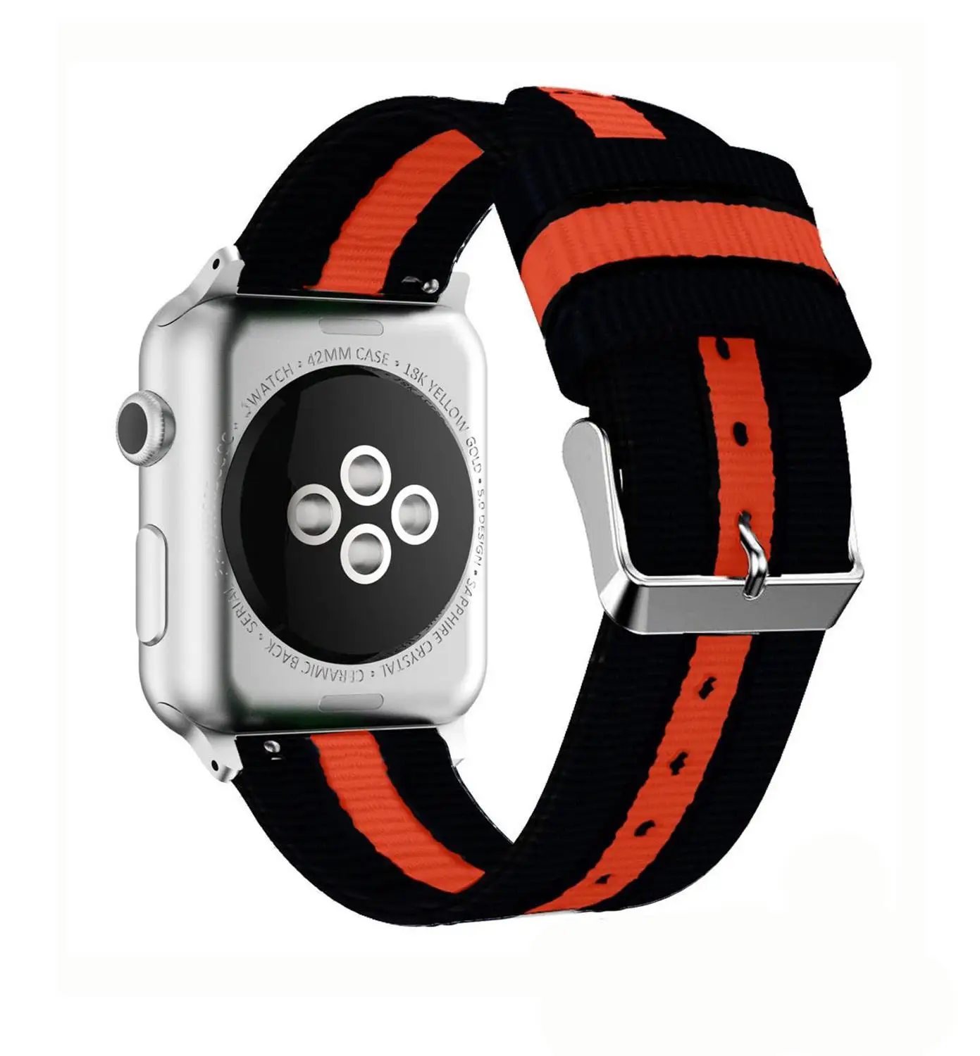 Ремешок Nato для apple watch band 42 мм/44 мм iwatch band 38 мм/40 мм apple watch 4 3 correa тканый нейлоновый манжет браслет аксессуары