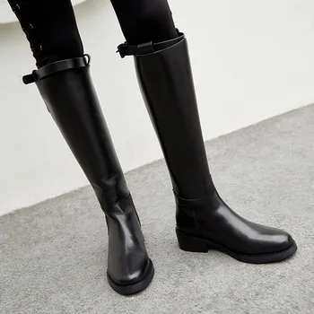 

New winter Ann boots high-heeled boots single female boots boots thick with tall canister boots knight their boots boots