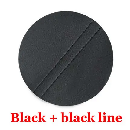 4 шт. Подходит для Honda Civic 8th 2006-2011 дверной подлокотник черный PU кожаный поверхностное покрытие накладка декоративные аксессуары для стайлинга автомобилей - Название цвета: Black  black line