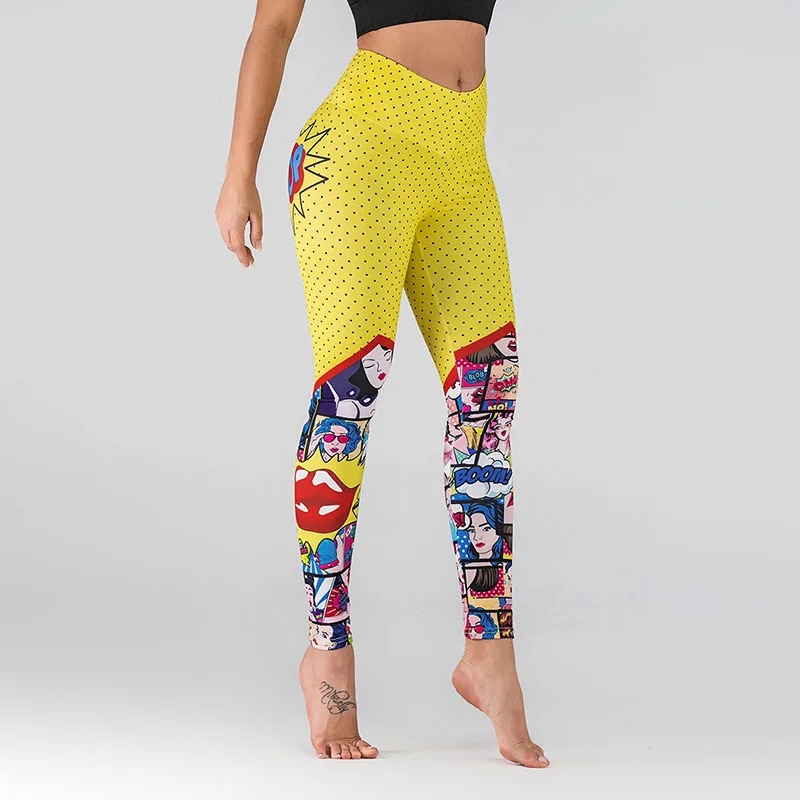 Cartoon Patchwork Leggings 10 Cartoon Patchwork Leggings 10