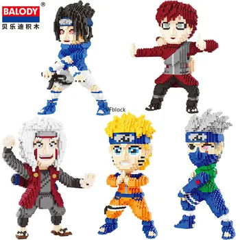 

Balody Mini Blocks Japanese Anime Figure Cartoon Sasuke Model Building Bricks for Children Fun Toy Kakashi Kids Gift boy 16166