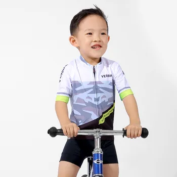 

High Quality Children's Cycling Suit Short Sleeve Suit Boys and Girls Summer Balance Bike Scooter Riding Equipment