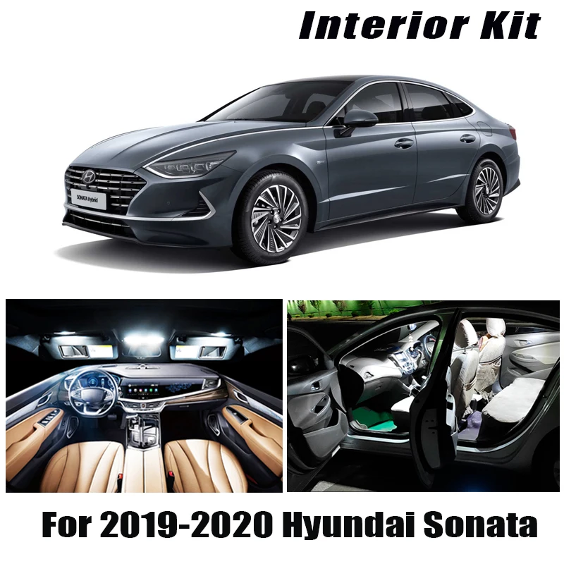 11x комплект светодиодного освещения для салона Hyundai Sonata 2019 2020 без ошибок |