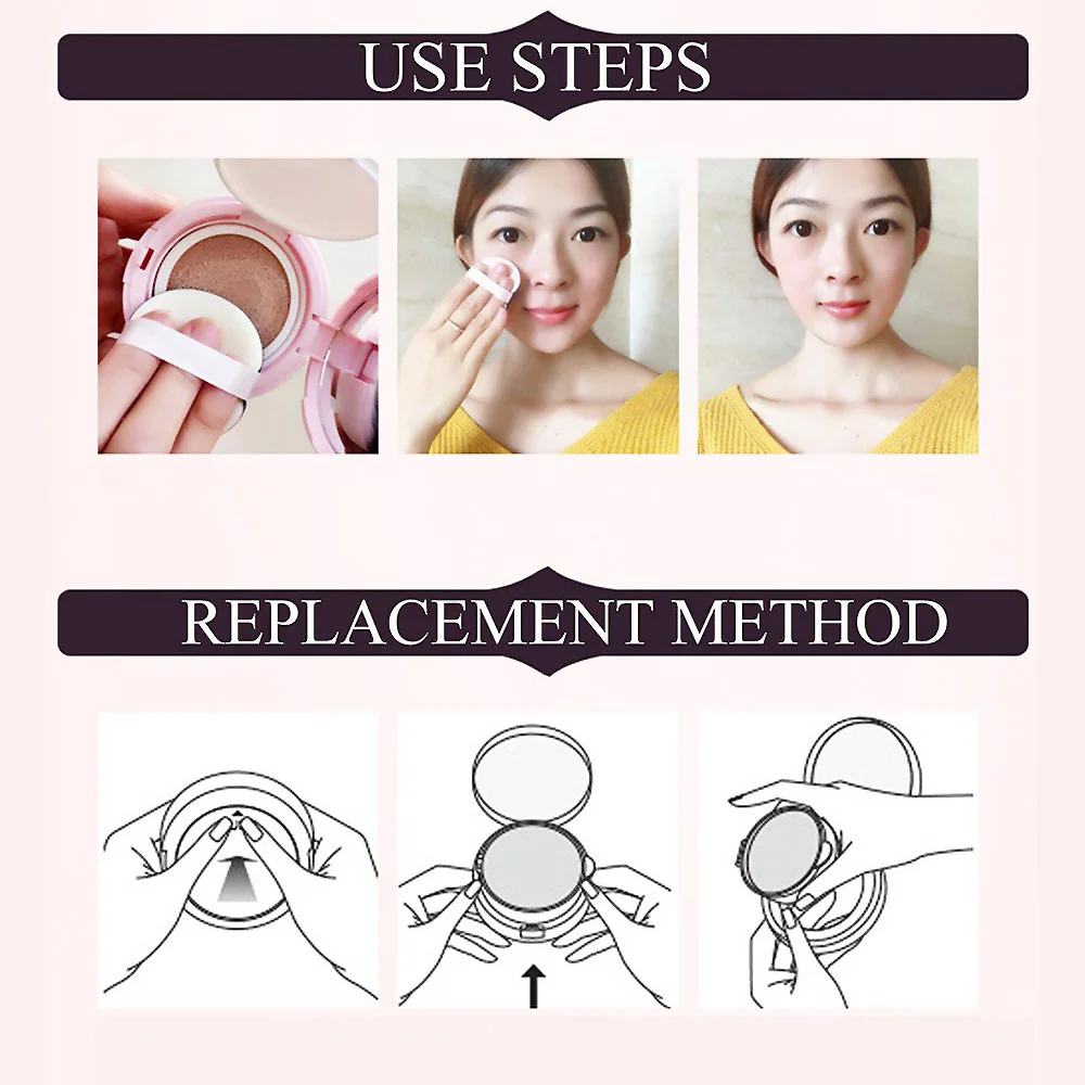 Air Cushion BB Cream Foundation Whitening Sunblock Korean Cosmetics Makeup Tool BB creams