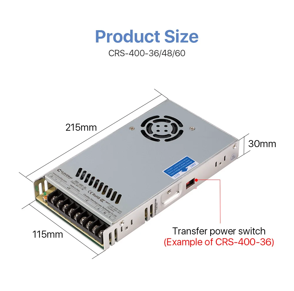 36v 48v 60v 400w 11a comutação transformador da fonte de alimentação