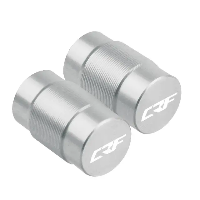 For HONDA CRF 150 250 450 CRF150 R/F CR450 R/X/RX CRF230F CRF250 R/X/L/M Dirt Bike CNC Vehicle Wheel Tire Valve Stem Caps Covers silver