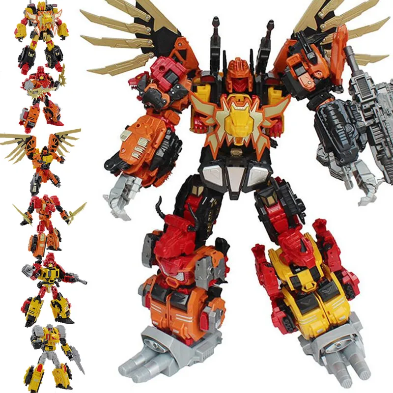 Jinbao 6 в 1 60 см большая трансформация Predaking игрушки Аниме Опустошитель KO G1 фигурка робота модель игрушки мальчик дети ребенок подарок