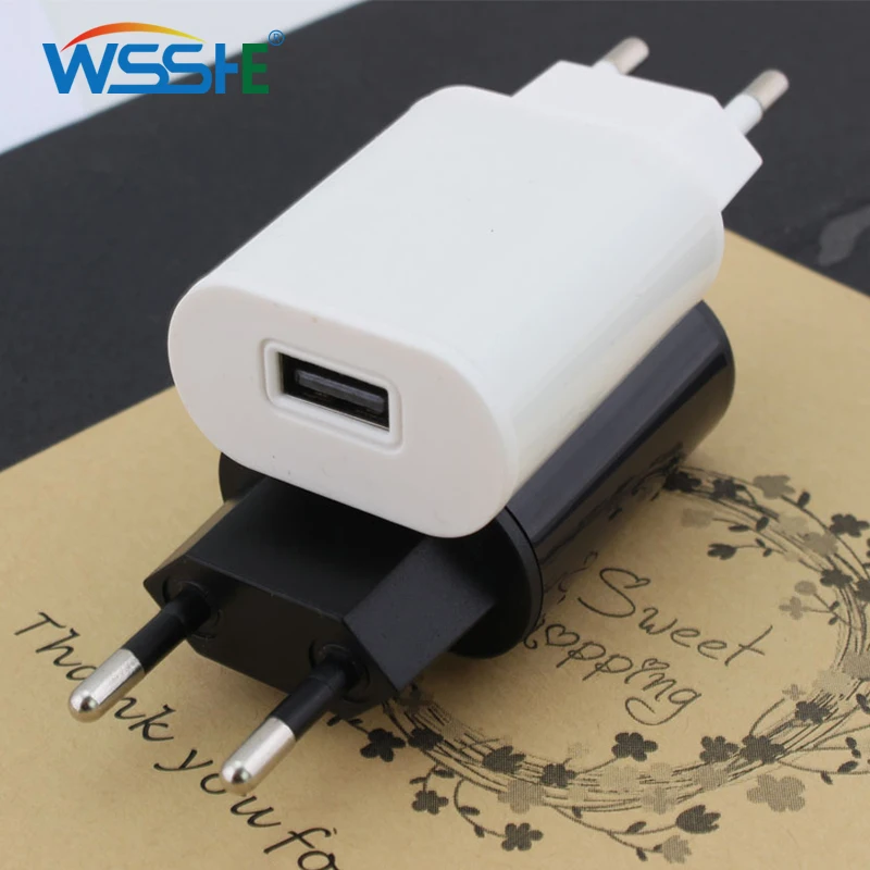 

Mobile Phone Charger 5V 2A Fast Charging EU plug 1 port USB adapter for Phone Tablet Universal Quick Charge Wall Travel Charger