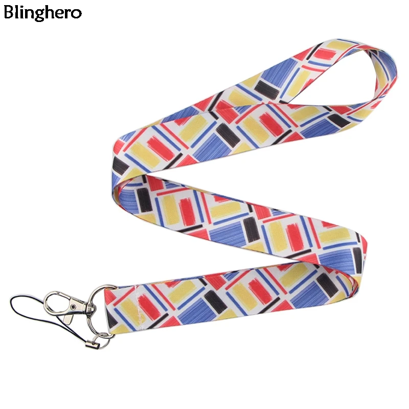 

Blinghero Color Painting Lanyards For Keys Phone Neck Strap Hang Rope Personalized ID Badge Holders Keychains Lanyard BH0155