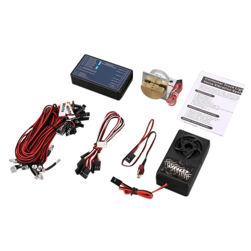 

G.T. POWER Lighting and Voice Vibration System RC Car Parts Kit for Tamiya RC4WD Tractor RC Car Vehicle Accessories