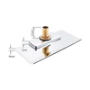 Stainless Steel Chromed Bathtub Waterfall Spout Bathtub Waterfall inlet Handle Shower Switch Valve 5