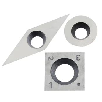 

3Pcs Tungsten Carbide Inserts Cutter Set for Wood Turning Working Lathe Tool