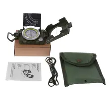 Многофункциональный компас военный Открытый Тактический Кемпинг охотничий прибор с флуоресцентным циферблатом плиты шкала градиента портативный