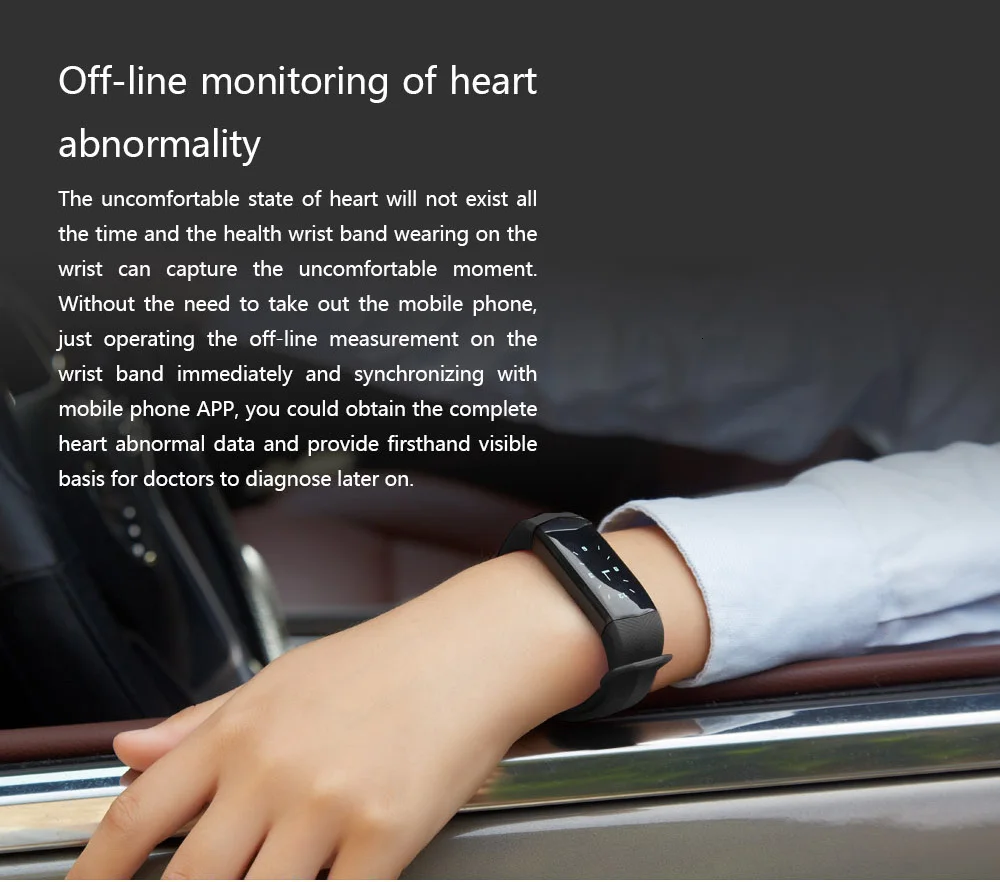 CD01 спортивный браслет монитор сердечного ритма фитнес-активности OLED экран напоминание Сообщения Смарт-часы кровяного давления
