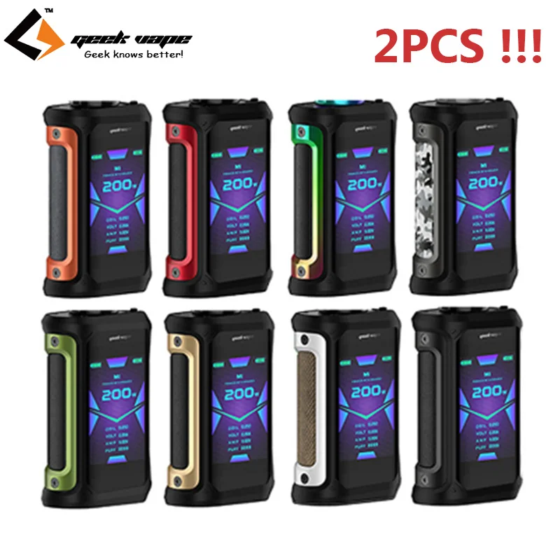 2 шт. мод Geekvape Aegis X максимальная мощность 200 Вт Новый чипсет AS 0 VS Solo электронная