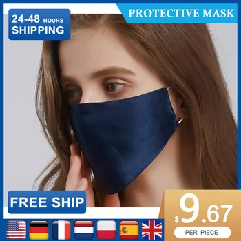 

Sollinarry Official Store-Anti Dust sports mask Washable Breathable Face Mask Running mask Windproof Silk women Face Mask 2020