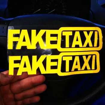

FAKE TAXI NOVELTY JOKE FUNNY Car Bike Van Window Bumper Sticker Vinyl Decal Auto Funny Bumper Window Body Vinyl Decal Car Sticke