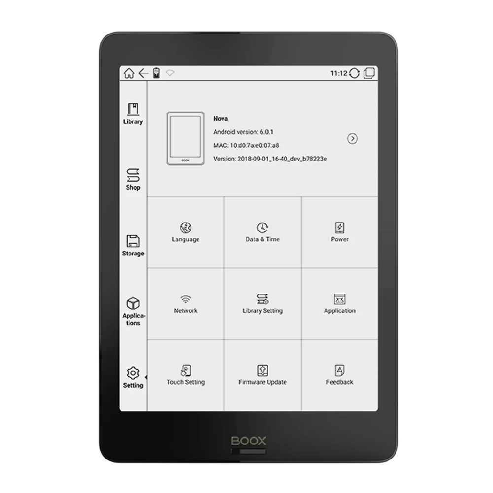 BOOX NOVA 7," для чтения электронных книг 300PPI Carta двойной Цвет передний Передний фонарь UItra HD читалка 2G/32 ГБ 4-х ядерный Android 6,0 со стилусом