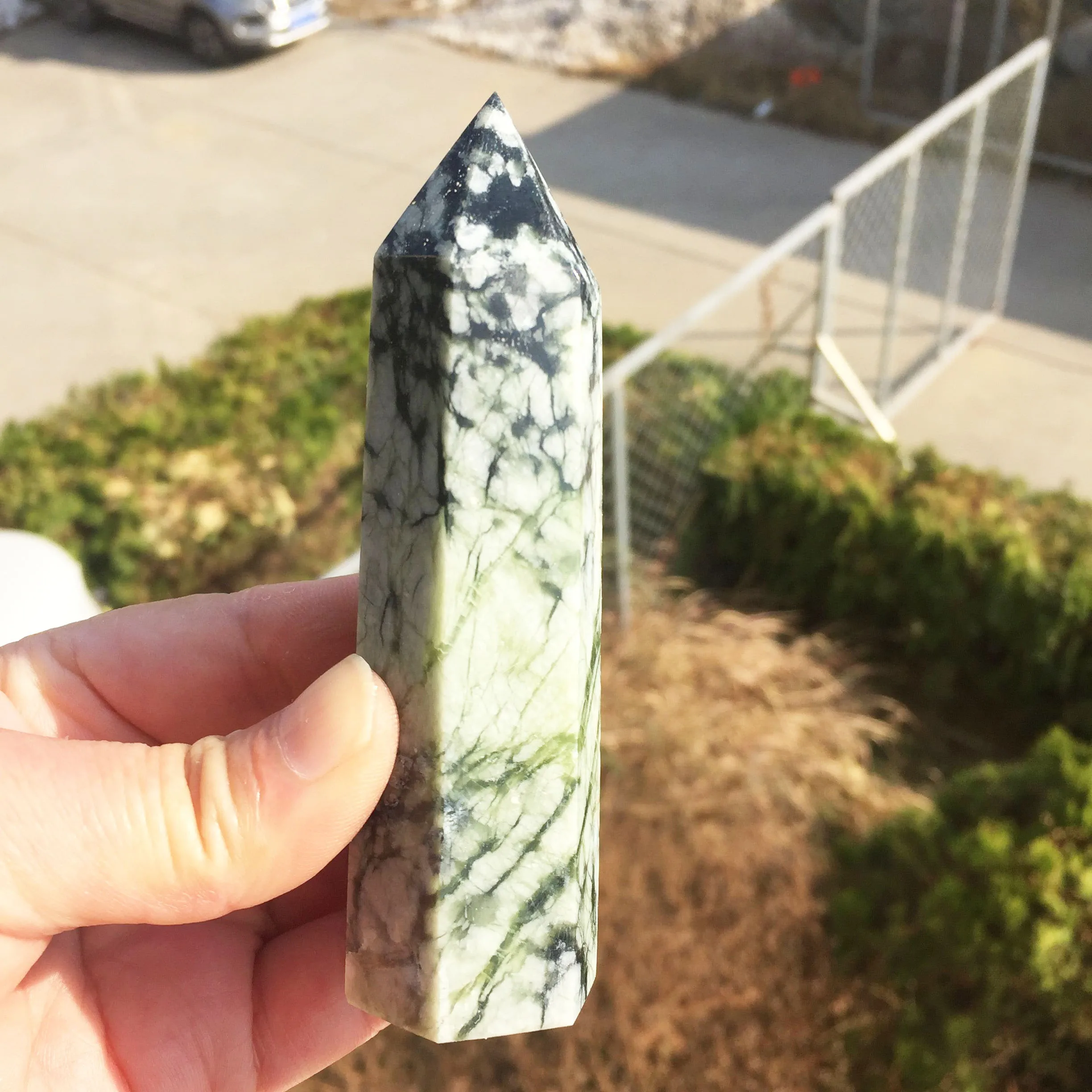 1 шт. натуральный полированный редкий циррус башня исцеляющий кристалл камень