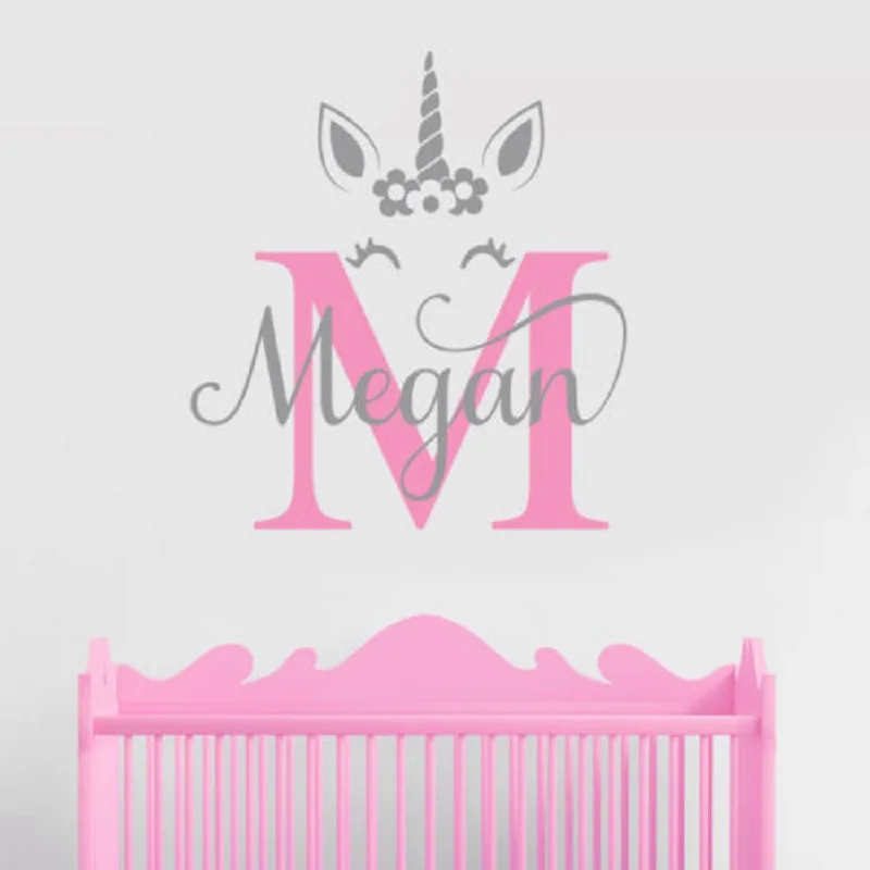 

Lovely Custom Made Personalized Name Unicorn Wall Sticker Decal Nursery Art Kid Baby Bedroom Decor And Decal