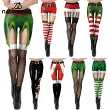 NADANBAO рождественские леггинсы для женщин День Святого Патрика леггинсы трилистник брюки весна эластичные леггинсы милые сексуальные леггинсы размера плюс