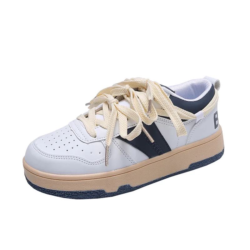 Plus Size Retro Fashion Sneakers Women Shoes 2021 NEW Low (1cm-3cm) Canvas Lace-up Zapatos De Mujer Casual Platform Shoes Women