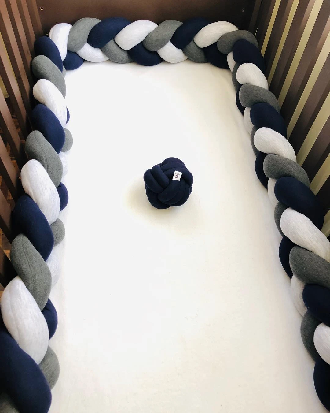 1m 2m 3m Baby Bed Bumper For Newborn Crib Cot Bumper With Braided Pillow Cushion Tour De Lit Bebe Tresse Bumpers Aliexpress