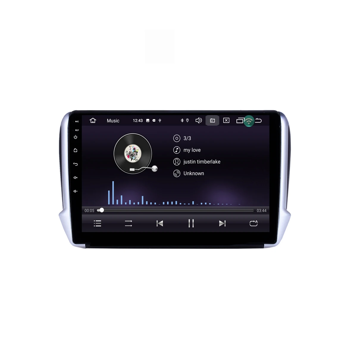 10.1" android 9.0 RAM2G car gps dvd player for Peugeot 2008 208 car radio multimedia navigation stereo head unit dsp
