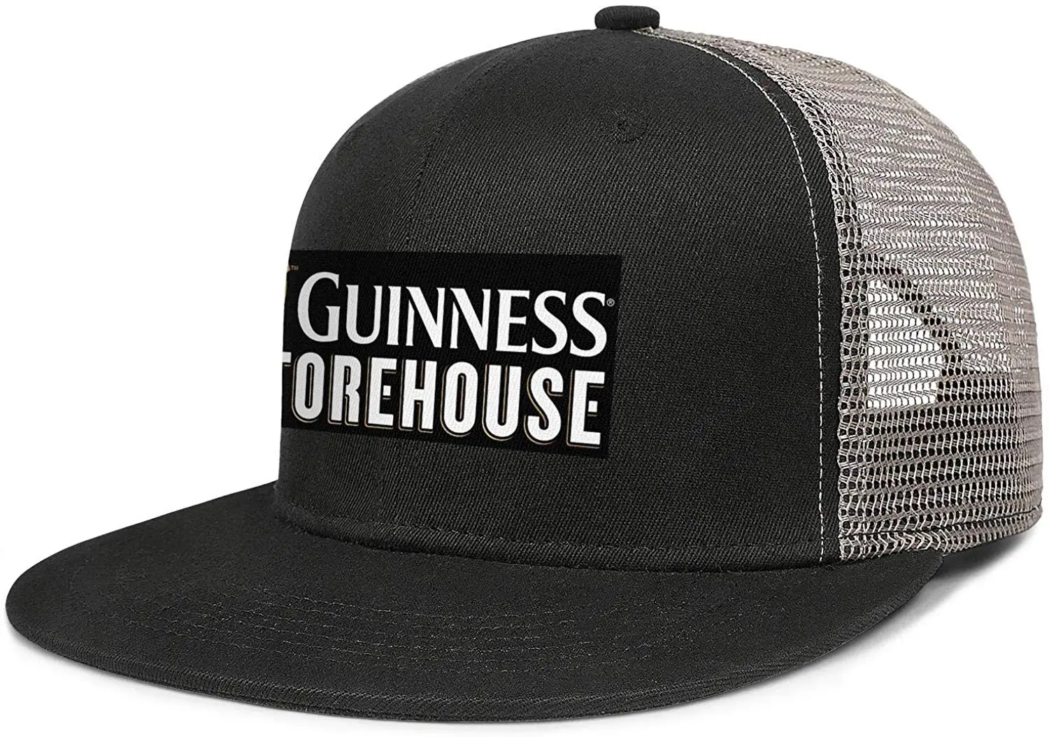 Guinness логотип для Для мужчин Кепка с плоским козырьком сетчатая обувь для отдыха в стиле ретро Кепка для гольфа