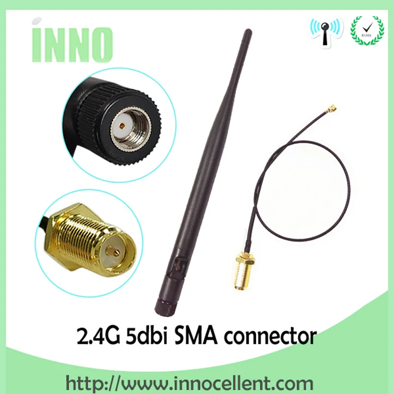 Антенна 2 4 ГГц wifi 5dBi WiFi антенна 4G RP SMA wi fi роутер + PCI U. FL IPX к кабель|wifi antenna|wifi antenna