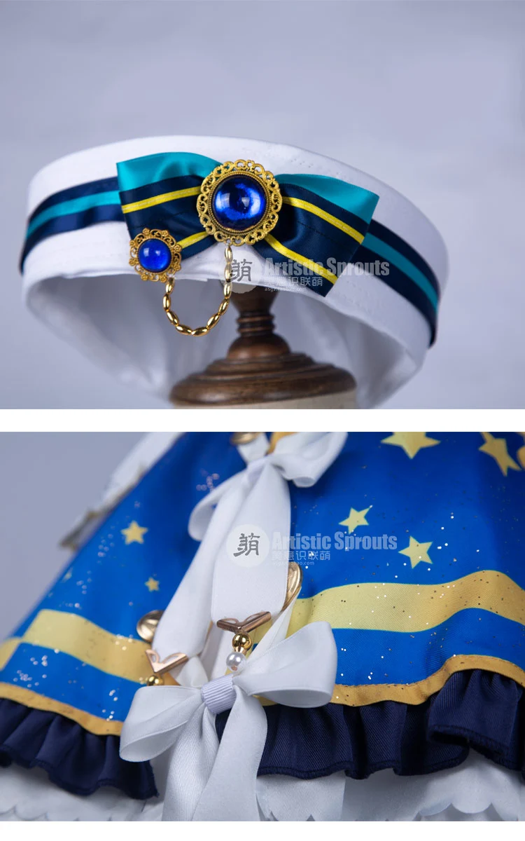 Аниме Lovelive! Аркадная игра Awaken Eli Ayase Косплей Костюм со шляпой костюмы на Хэллоуин для женщин Новинка