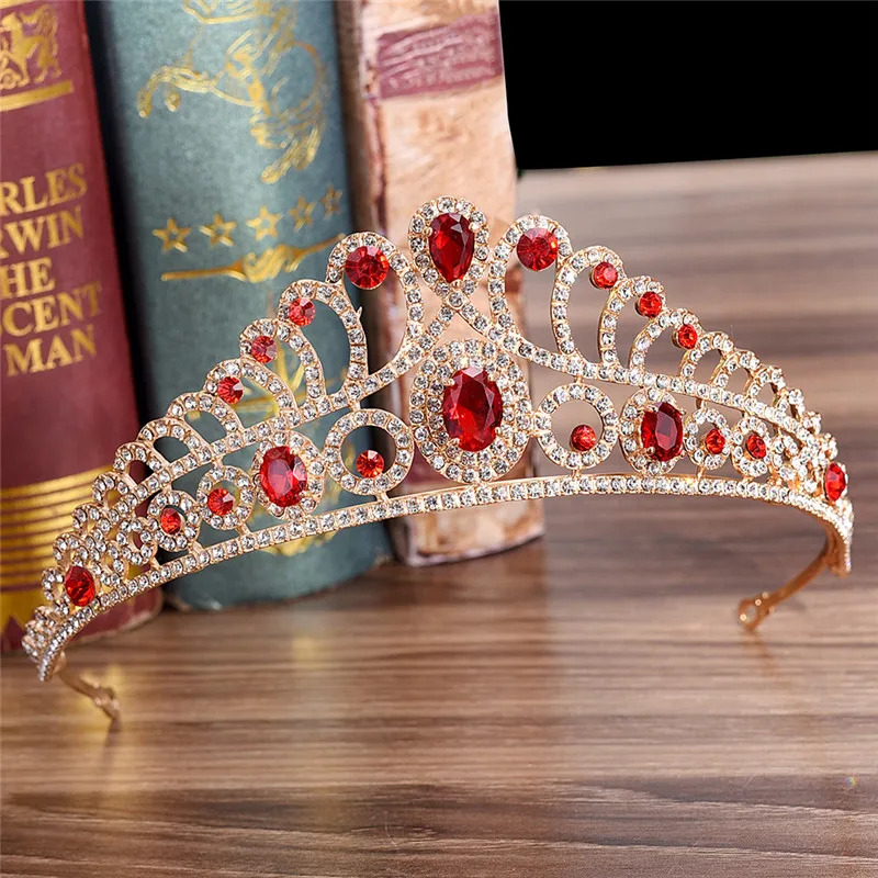 

Luxurious Rhinestone Cubic Zircon Crown Women Tiara Diadem Headpiece Wedding Bridal Headdress Headwear Hair Jewelry Bijoux