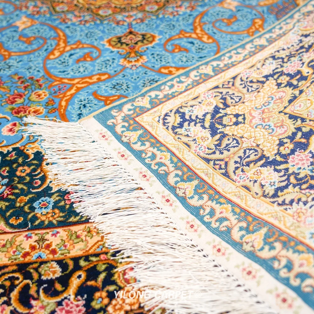 YILONG 4x6 &quotВосточная турецкий Шелковый vantage ковер персидский (ZQG515A)|tabriz rugs|rugged