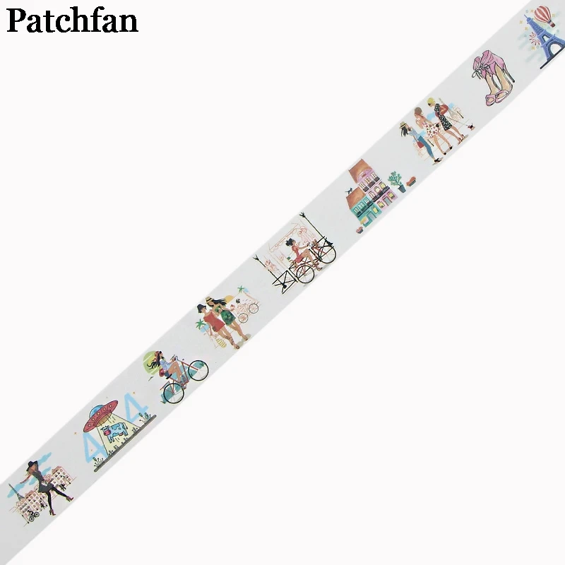 Patchfan Париж стиль иллюстрация украшения 90s DIY Скрапбукинг дети клей васи маскирования клейкие ленты Печатный шаблон стикер A2340