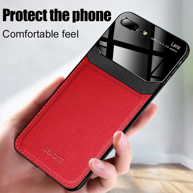 Модный чехол бампер для iPhone x xr xs max 7 8 plus 6s 6 зеркальный Защитная пленка объектива