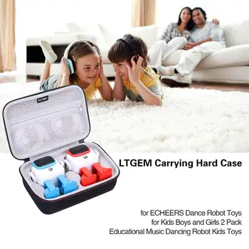 

LTGEM EVA Hard Case for ECHEERS Dance Robot Toys for Kids Boys and Girls 2 Pack Educational Music Dancing Robot Kids Toys