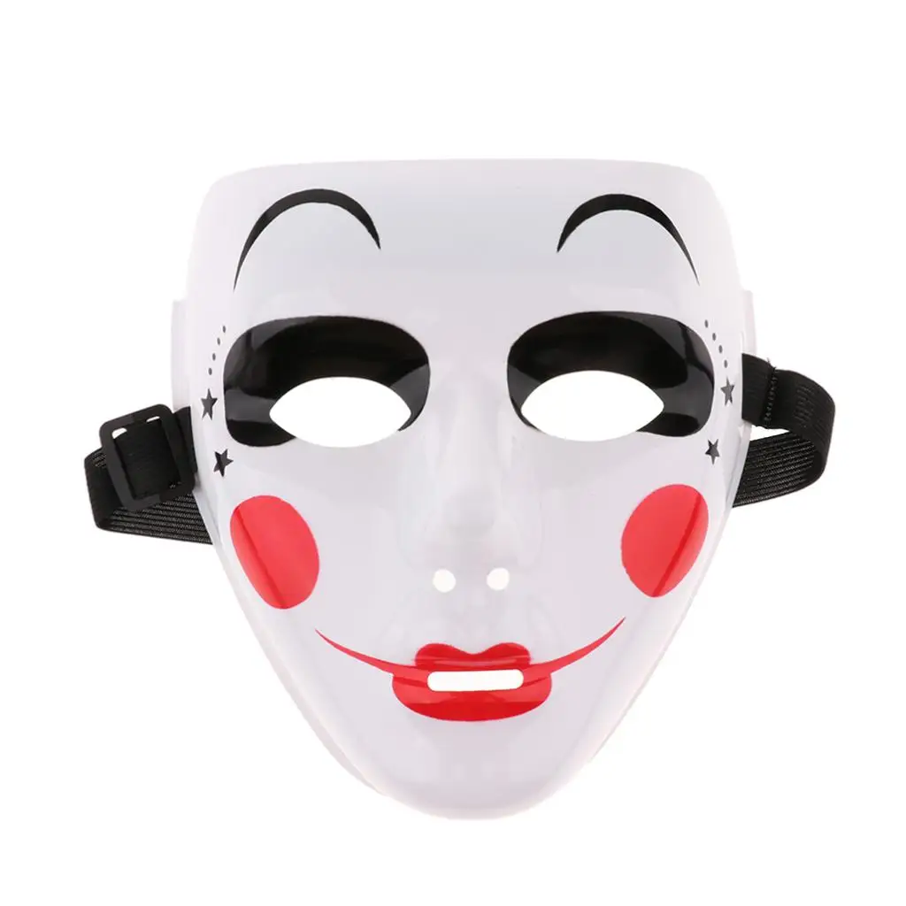 DIY Full Face Cosplay Mask White Plastic Painted Mask to Decorate, 7.9x7.1x3.9 inches