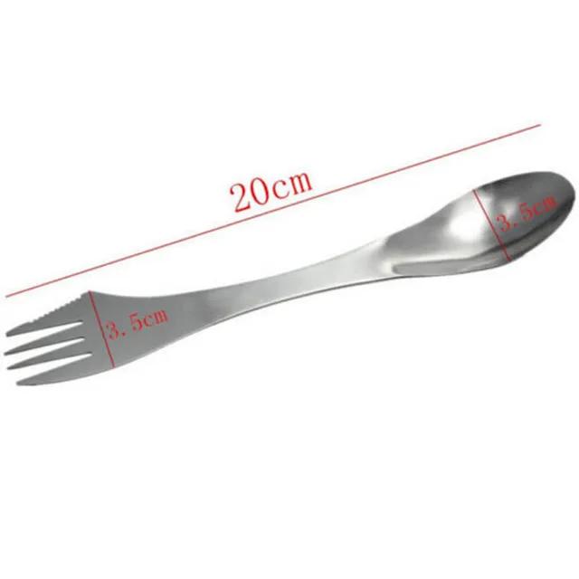 3 1 -Ből Edény Titán Spork Kombináció Utazó Evőeszközök Asztali Kanálvilla Vágó Kemping Túrázási Piknik - Image 4