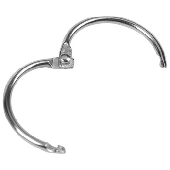 

25 Pcs Metal 1.2" Loose Leaf Rings Binder Keyrings for Scrapbooking Book