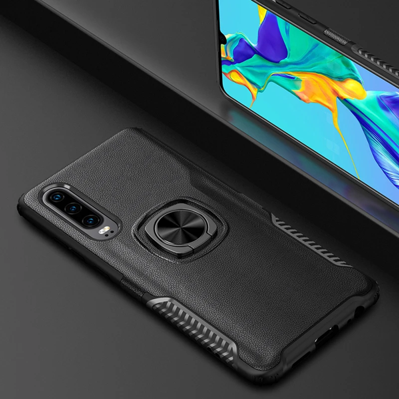 Winndrum hard PC case for huawei P30 lite pro P20 2019 plus soft TPU silicone frame ring cover magnetic | Мобильные телефоны и